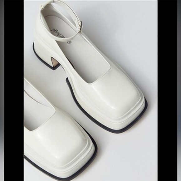 Jeffrey Campbell Empath Platform Mary Jane Pump Shoes Size 6 Creme